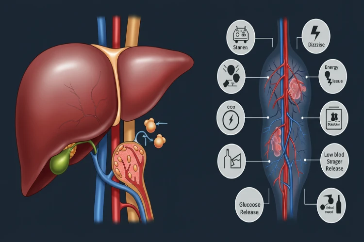 A digital medical illustration of the liver.