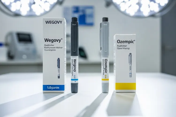Wegovy and Ozempic pens side-by-side