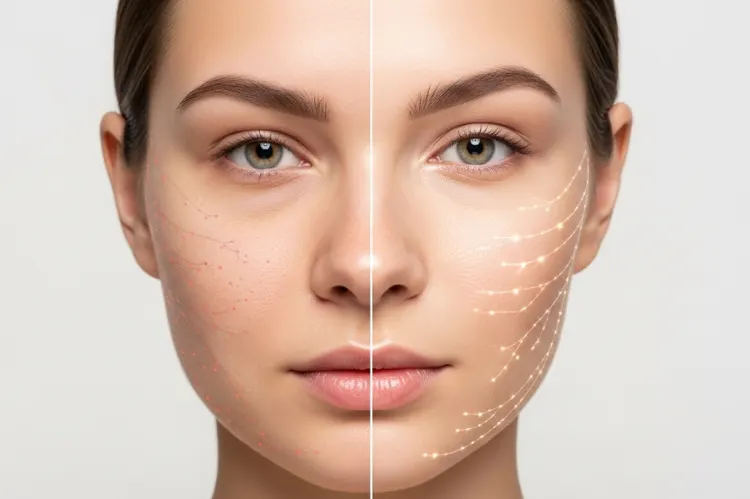 Split face dull vs radiant