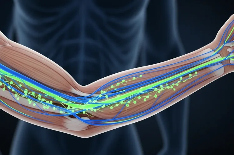 Enhanced blood flow glowing veins