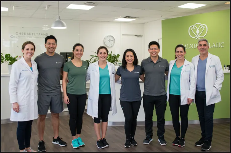 A modern wellness and fitness clinic interior.