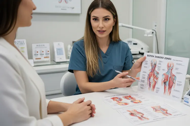 A consultation scene in a modern clinic.