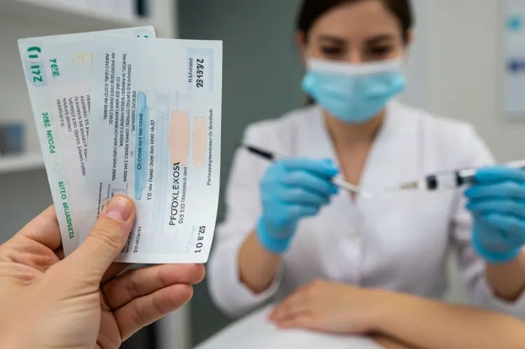 A symbolic image showing a patient holding.