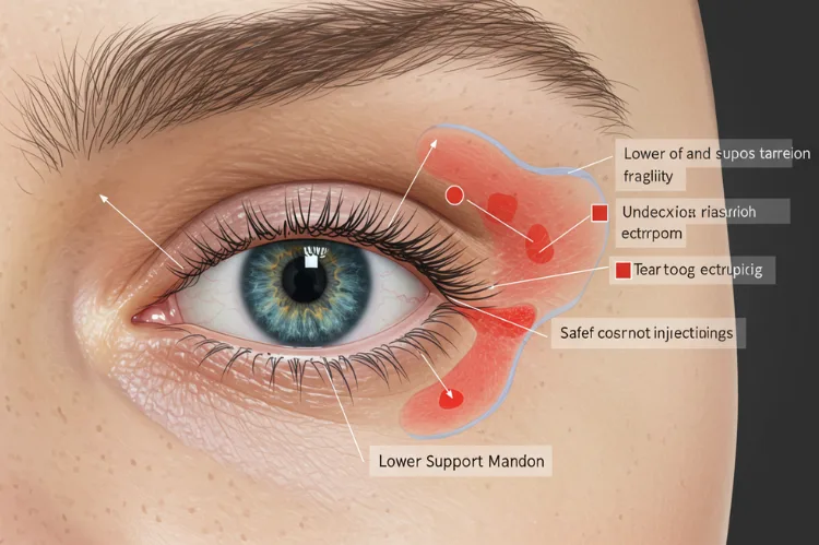 A detailed visualization of the under-eye region.