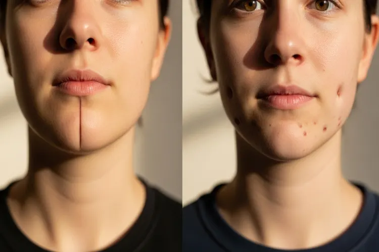 Collage of diverse people showing cleft.